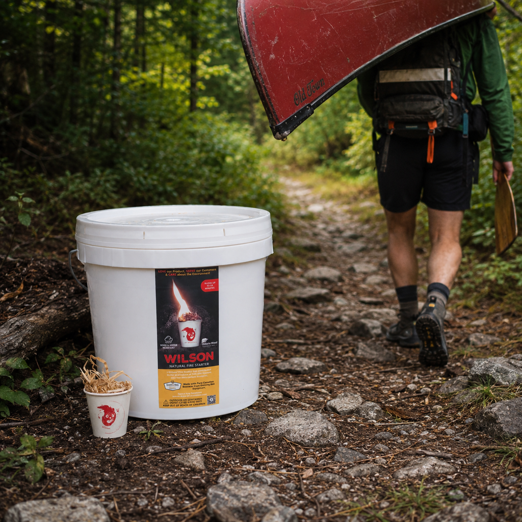 Wilson™ Fire Starter Bucket - 65 Pack